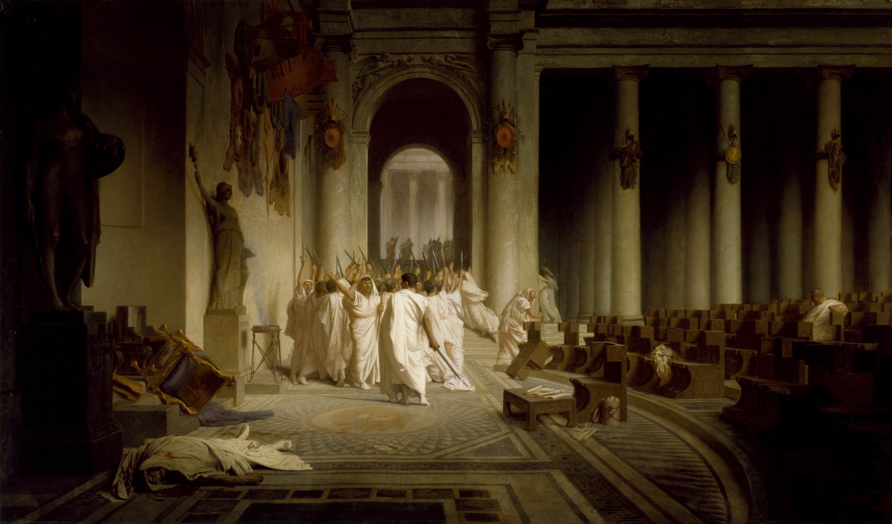 fig.1 Jean-Léon Gérôme, La Mort de César