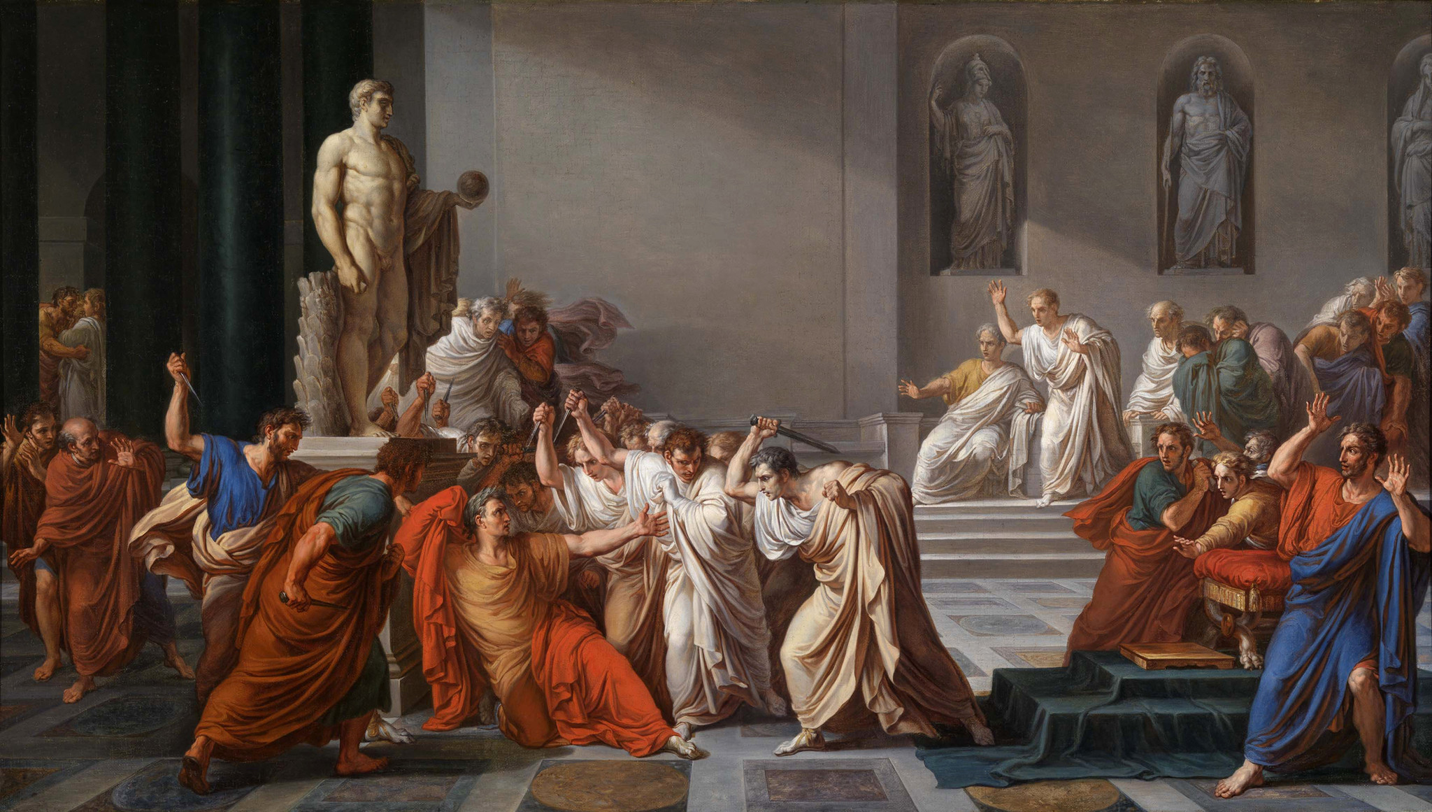 <b>fig.3</b> Vincenzo Camuccini, La Mort de César