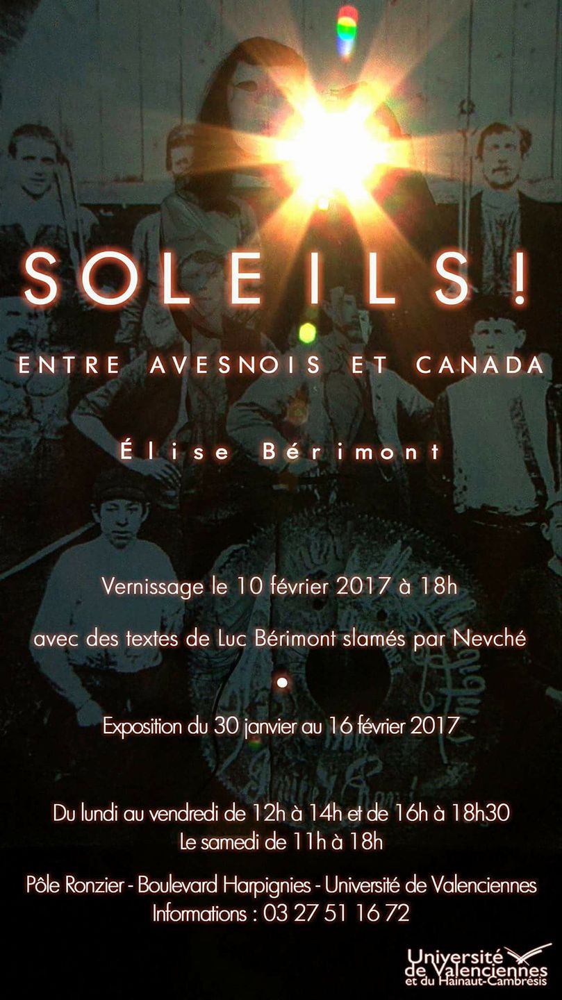 <b>fig.8</b>Affiche de l’exposition Soleils ! d’Élise Bérimont 