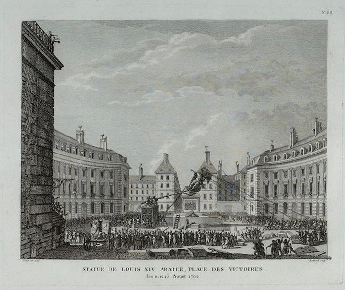 fig.3 Jean-Louis Prieur, Statue de Louis XIV abattue