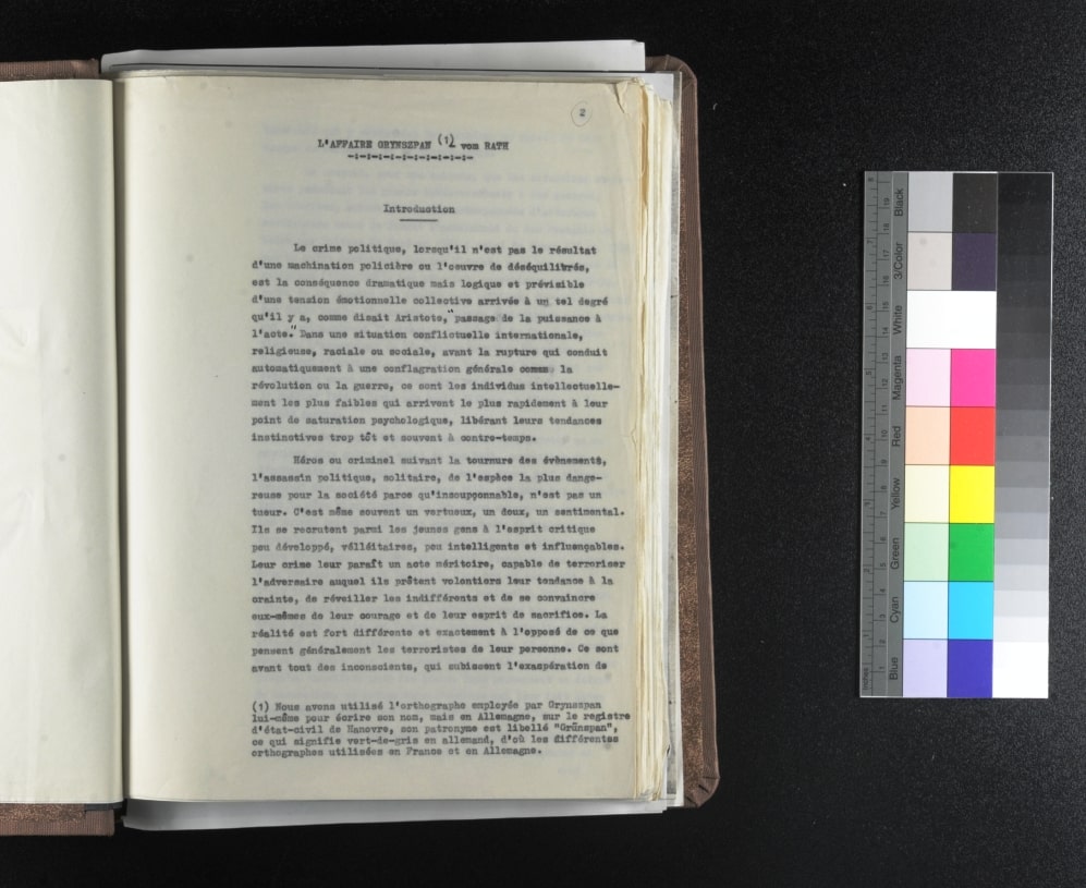 Rapport Cuenot, Yad Vashem